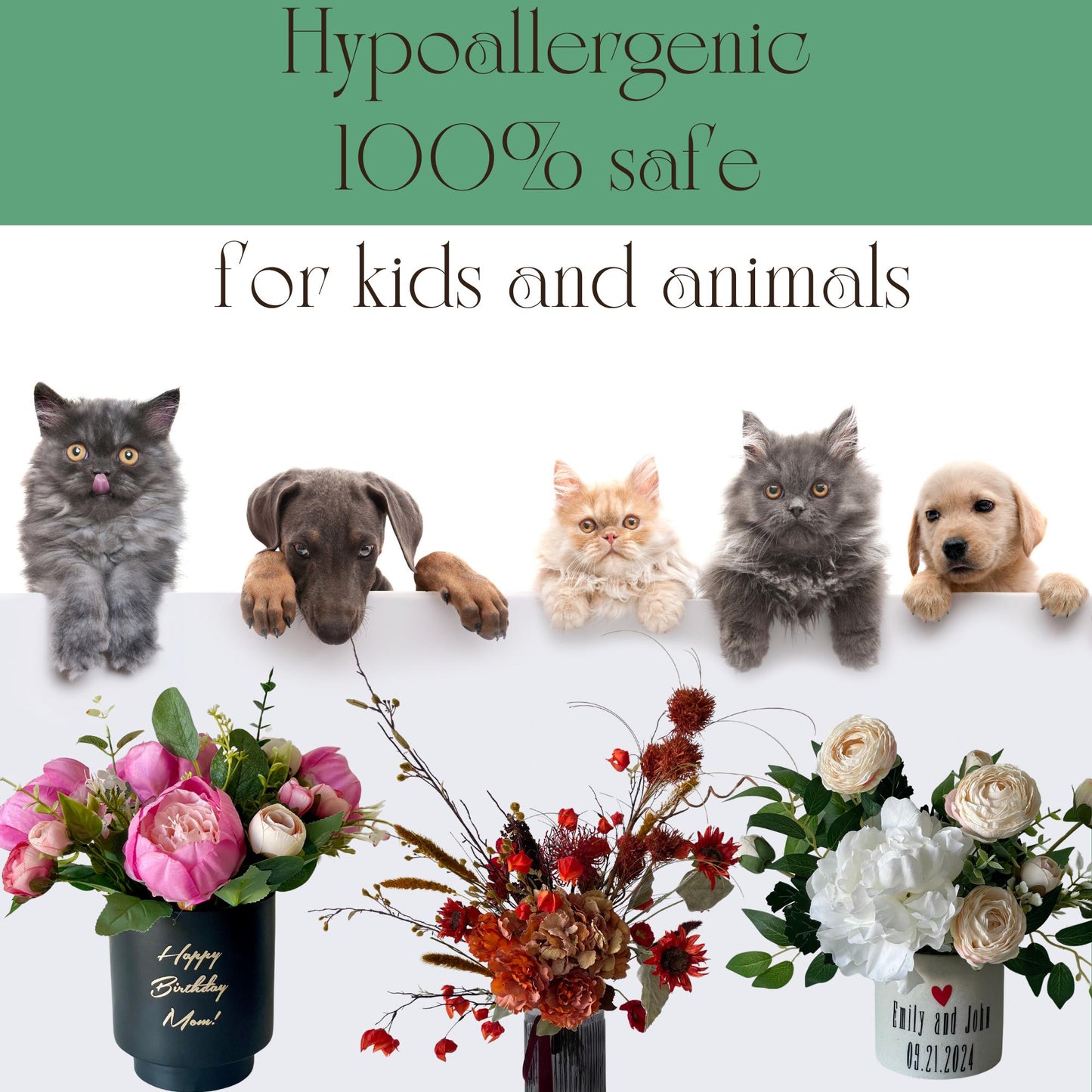 Silk Hydrangea Flower Lamp: Floral Table Lamp, Bookshelf Decor